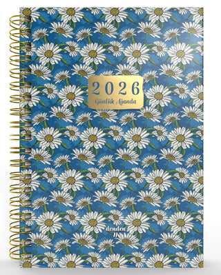 Denden Spiralli 2026 Ajanda Flowers 2