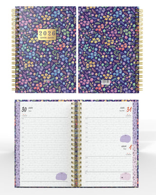 Denden Spiralli 2026 Ajanda Flowers 4