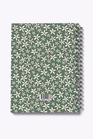 My Mia Art Starflower-Big   Sert Kapak Spiralli Defter, 17x24 cm