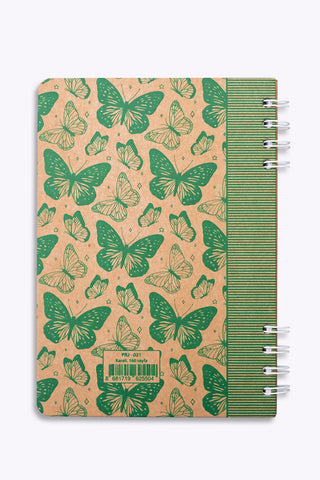 Prestij Butterfly Kraft Kareli Defter