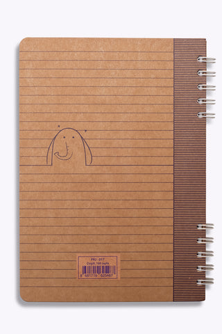Prestij Elephant Kraft Çizgili Defter 17x24