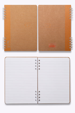 Prestij Heart Kraft Çizgili Defter 17x24