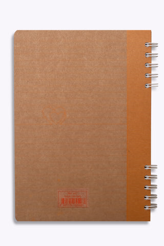 Prestij Heart Kraft Çizgili Defter 17x24