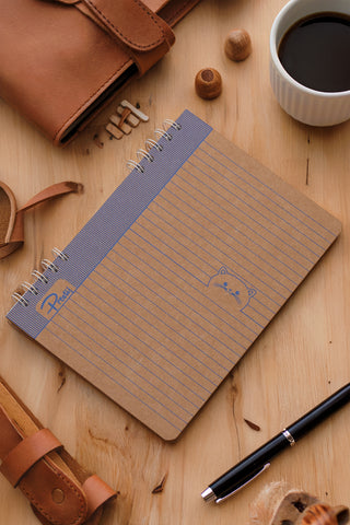 Prestij Kitty Kraft Çizgili Defter 17x24