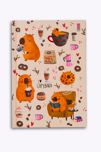 Thinkbook Capybara Kurabiye Sert Kapaklı Defter 14x20