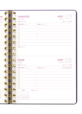 Ceyda Düvenci 2026 Mor Ajanda (Bez Ciltli)