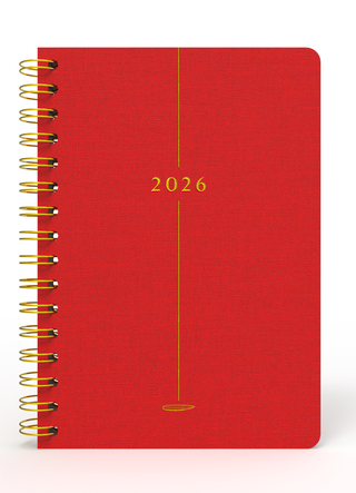 Ceyda Düvenci 2026 Kırmızı Ajanda (Bez Ciltli)