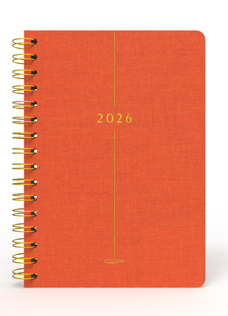 Ceyda Düvenci 2026 Turuncu Ajanda (Bez Ciltli)