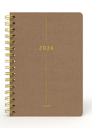 Ceyda Düvenci 2026 Bej Ajanda (Bez Ciltli)