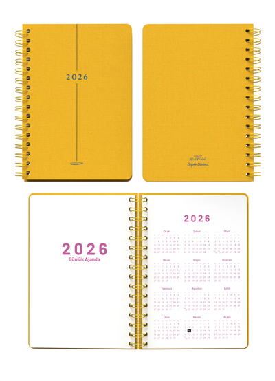 Melimelek 2026 Hardal Ajanda (Bez Ciltli) - Ceyda Düvenci