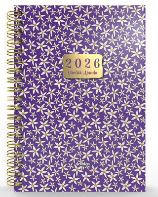 Denden Spiralli 2026 Ajanda Flowers 1