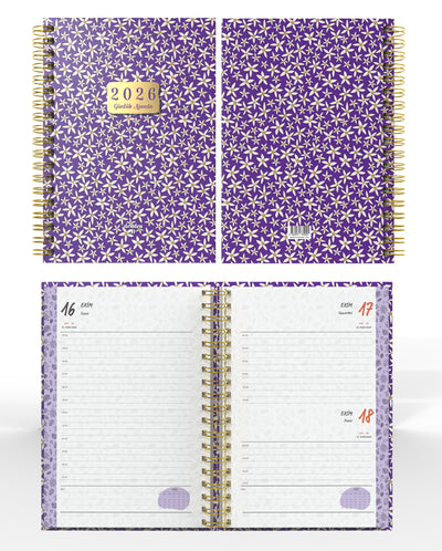 Denden Spiralli 2026 Ajanda Flowers 1