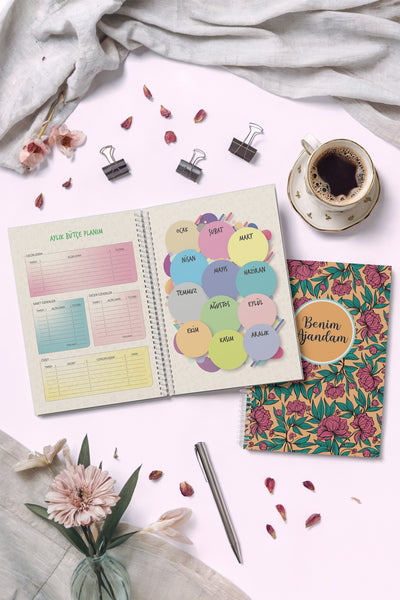 Denden Benim Ajandam Hardal  Zamansız Ajanda, 17x24 cm