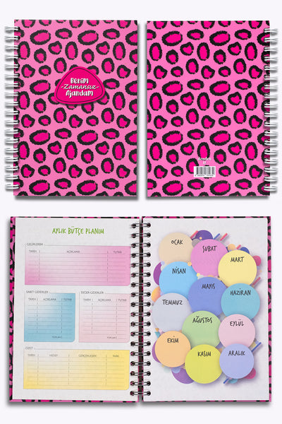 Denden Benim Ajandam Pink Power Zamansız Ajanda, 17x24 cm