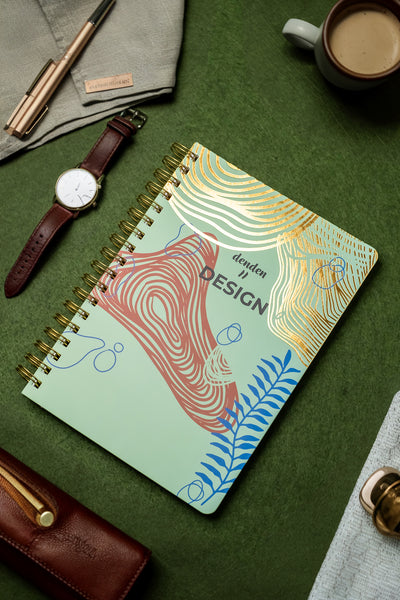 Denden Redactar Yeşil  Spiralli Defter, 17x24 cm