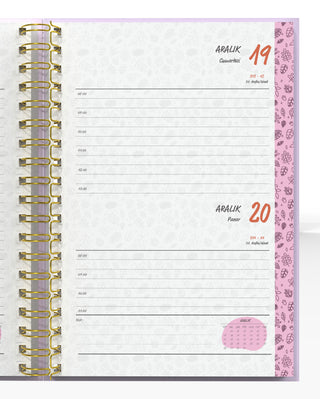 Denden Spiralli 2026 Ajanda Flowers 5