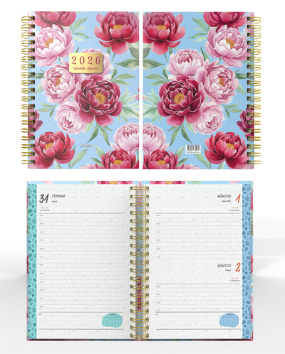 Denden Spiralli 2026 Ajanda Flowers 6