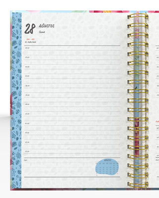 Denden Spiralli 2026 Ajanda Flowers 6