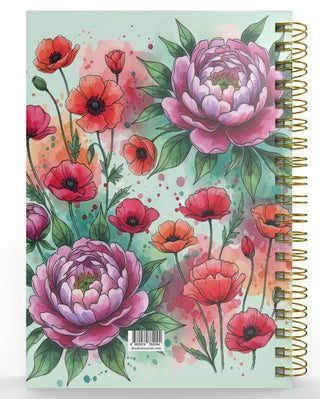 Denden Spiralli 2026 Ajanda Flowers 8