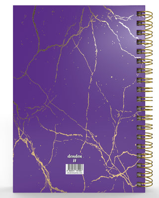 Denden Spiralli 2026 Ajanda Mermer Mor