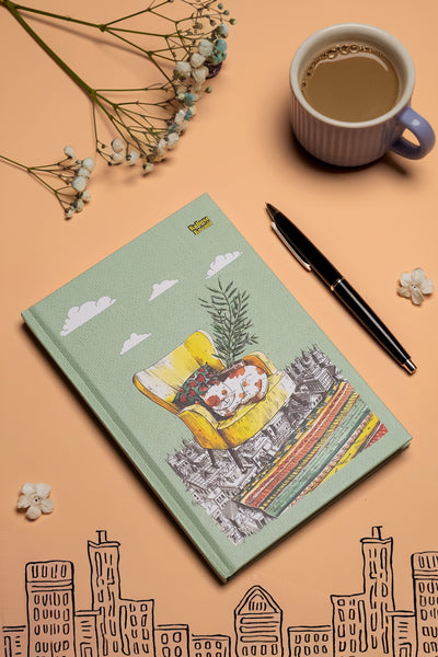 Kalipso Balon Hakan Çapkan Sert Kapak Çizgili Defter 14x20