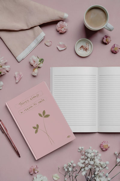 Kalipso Pastel Pembe Sert Kapak  Defter, 14x20 cm