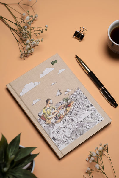 Kalipso Sokaklar Hakan Çapkan Sert Kapak Çizgili Defter 14x20