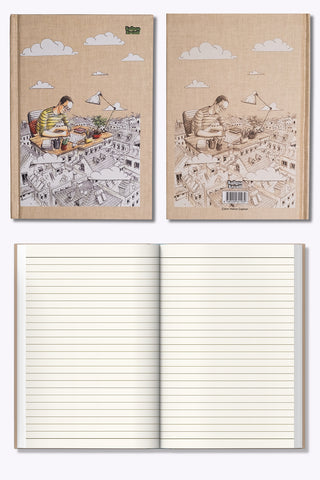 Kalipso Sokaklar Hakan Çapkan Sert Kapak Çizgili Defter 14x20