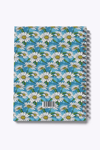 My Mia Art Daisy-Big  Sert Kapak Spiralli Defter, 17x24 cm