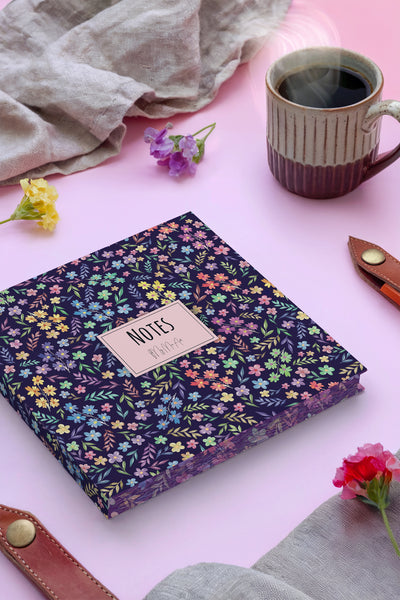 My Mia Art Kır Çiçeği  Kenar Baskılı Defter, 16x16 cm