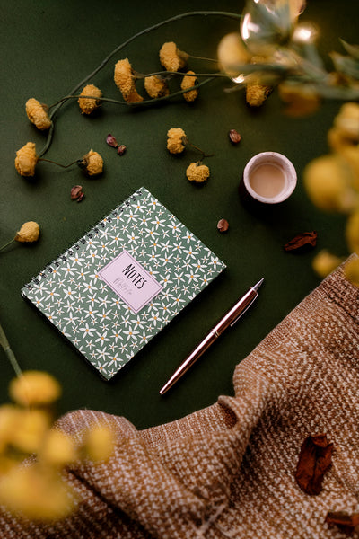 My Mia Art Startflower-Mini  Sert Kapak Spiralli Defter, 12x17 cm