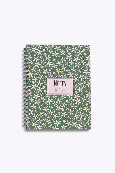 My Mia Art Startflower-Mini  Sert Kapak Spiralli Defter, 12x17 cm