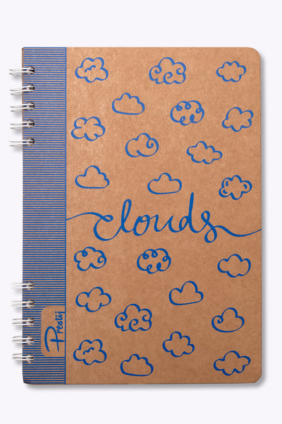 Prestij Clouds Kraft Kareli Defter 17x24
