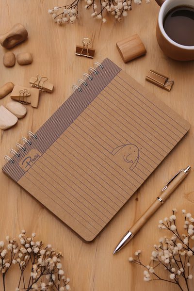 Prestij Elephant Kraft Çizgili Defter 17x24