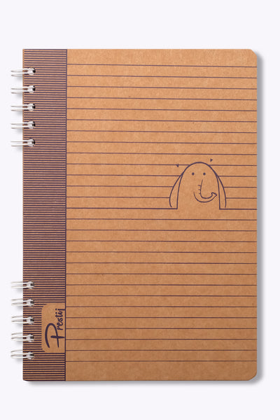 Prestij Elephant Kraft Çizgili Defter 17x24