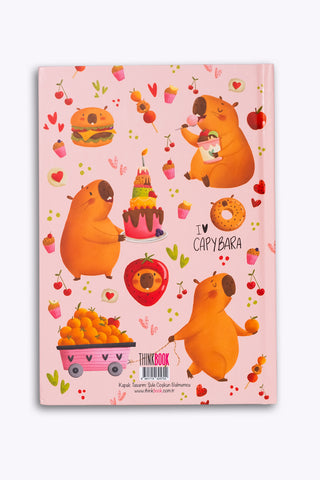 Thinkbook Capybara Pasta Sert Kapaklı Defter 14x20
