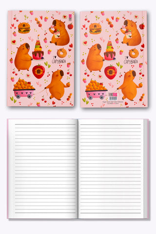 Thinkbook Capybara Pasta Sert Kapaklı Defter 14x20