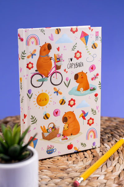 Thinkbook Capybara Piknik Sert Kapaklı Defter 14x20