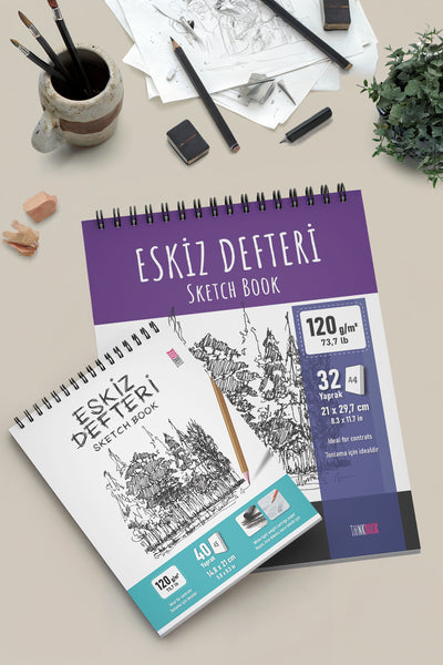 Thinkbook Eskiz A5  Spiralli Defter, A5